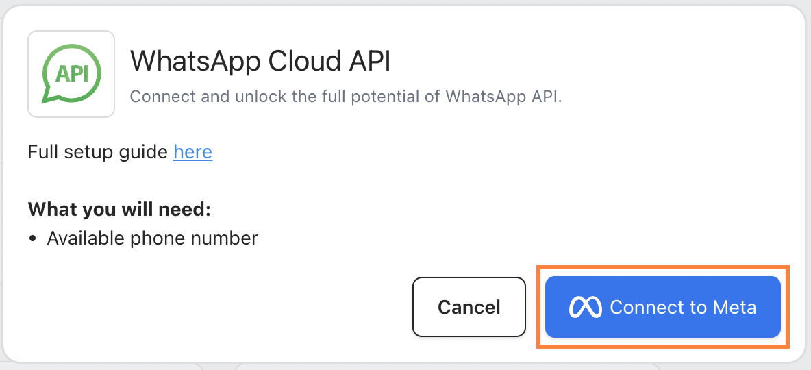 Create and Connect WhatsApp API - bitbybit