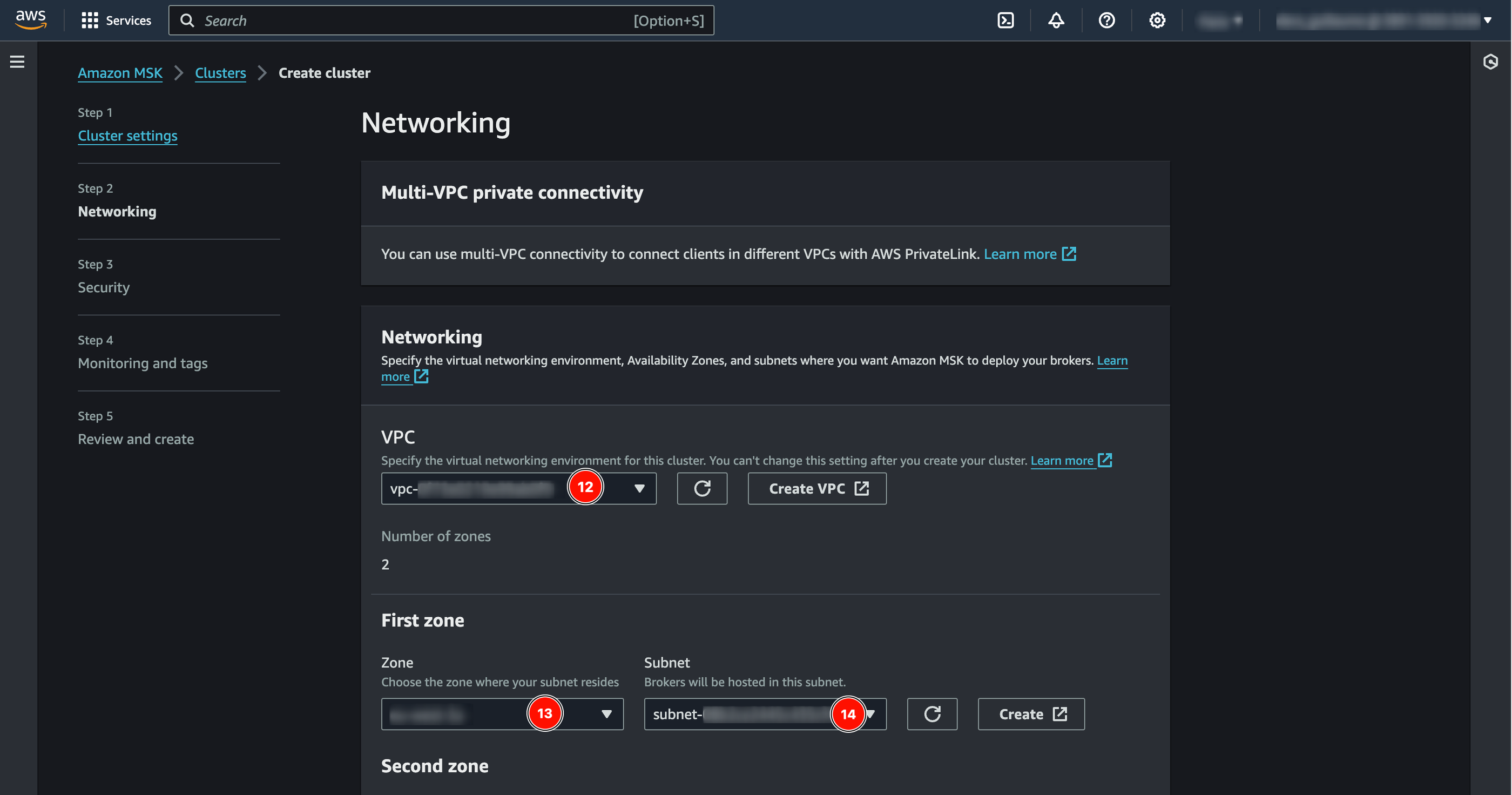 AWS MSK networking