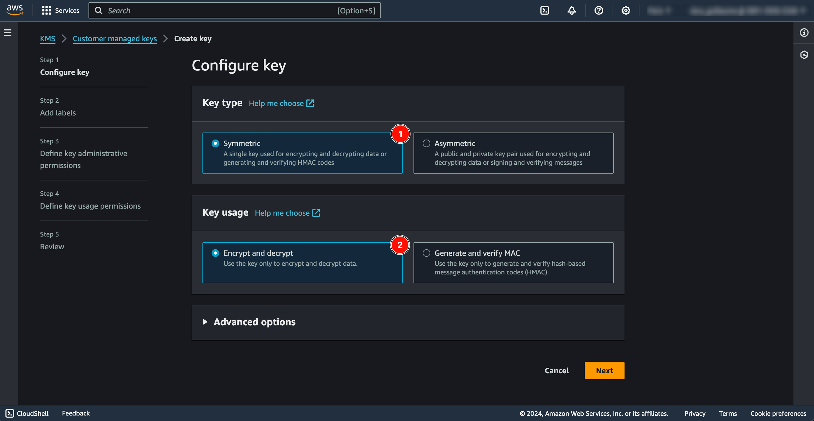 AWS MSK configure key