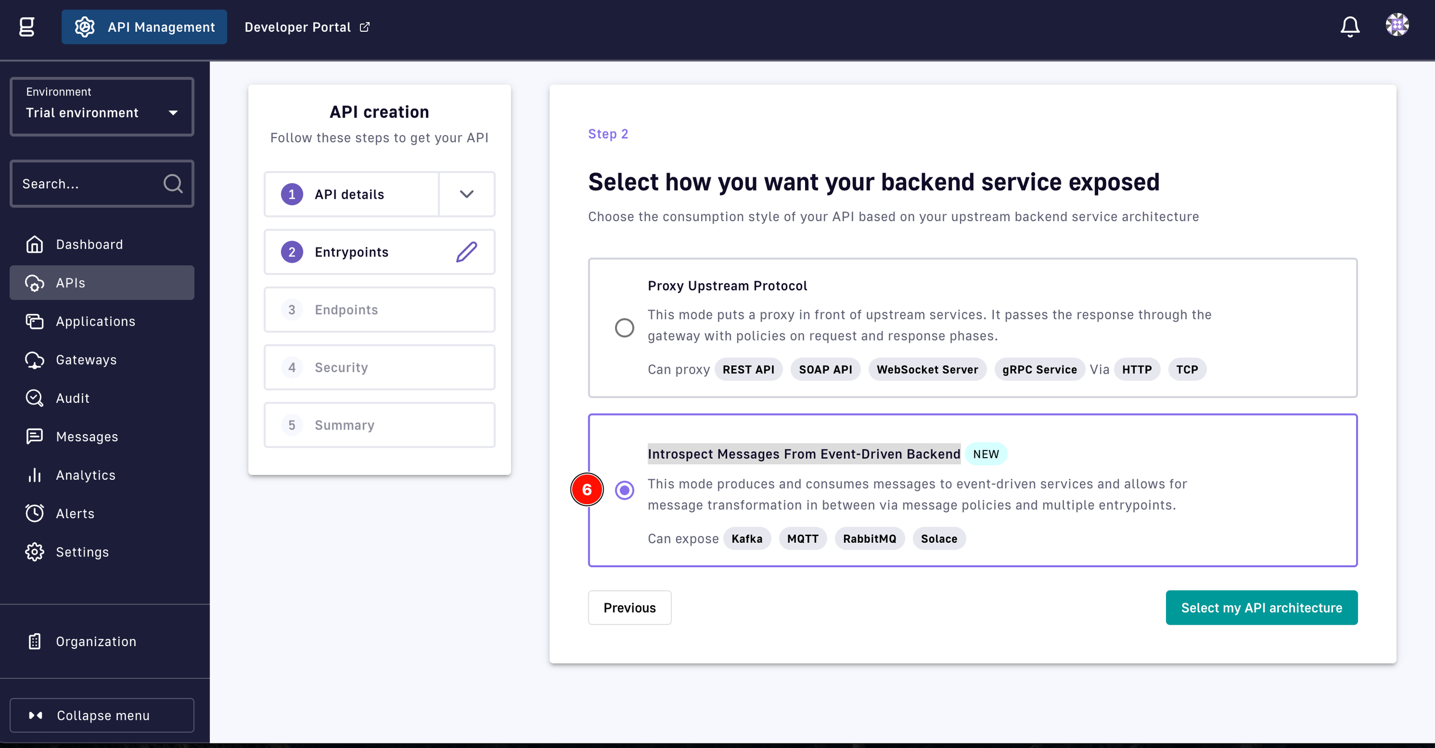 Gravitee backend service exposure